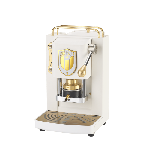 06913 (2) מכונת קפה מיני פרו דלוקס - מהדורה מוגבלת - נאפולי לבן
